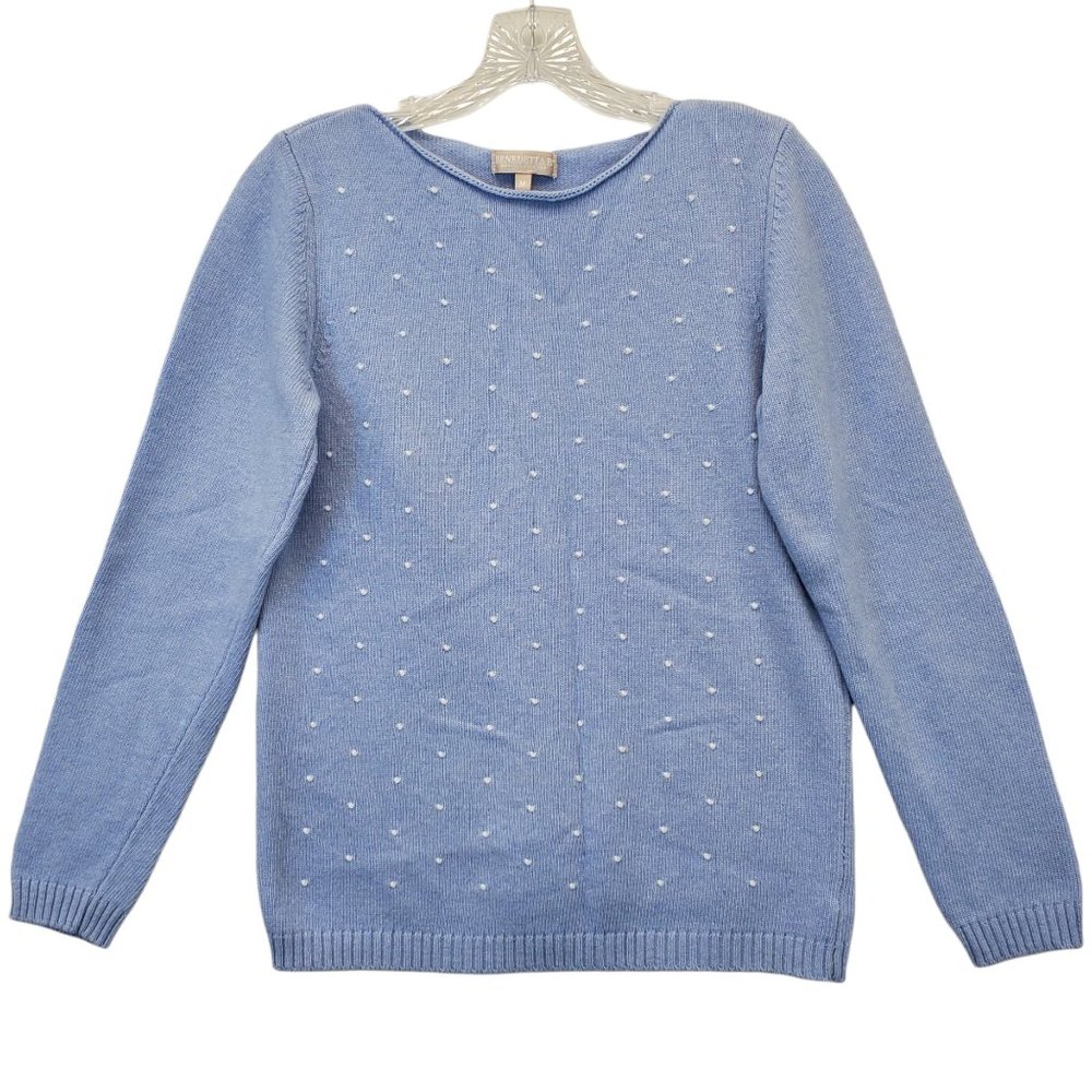 Blue Crew Neck Sweater